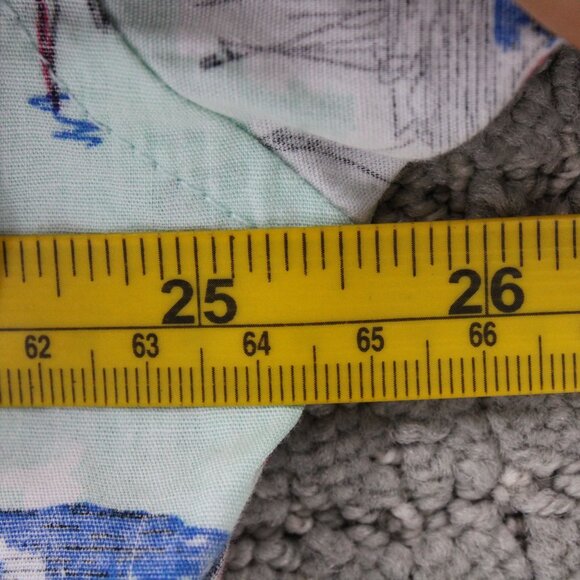 Molokai Surf Co Shirt Mens 2XL White Striped Button Down Short Sleeve Collared - Picture 8 of 9